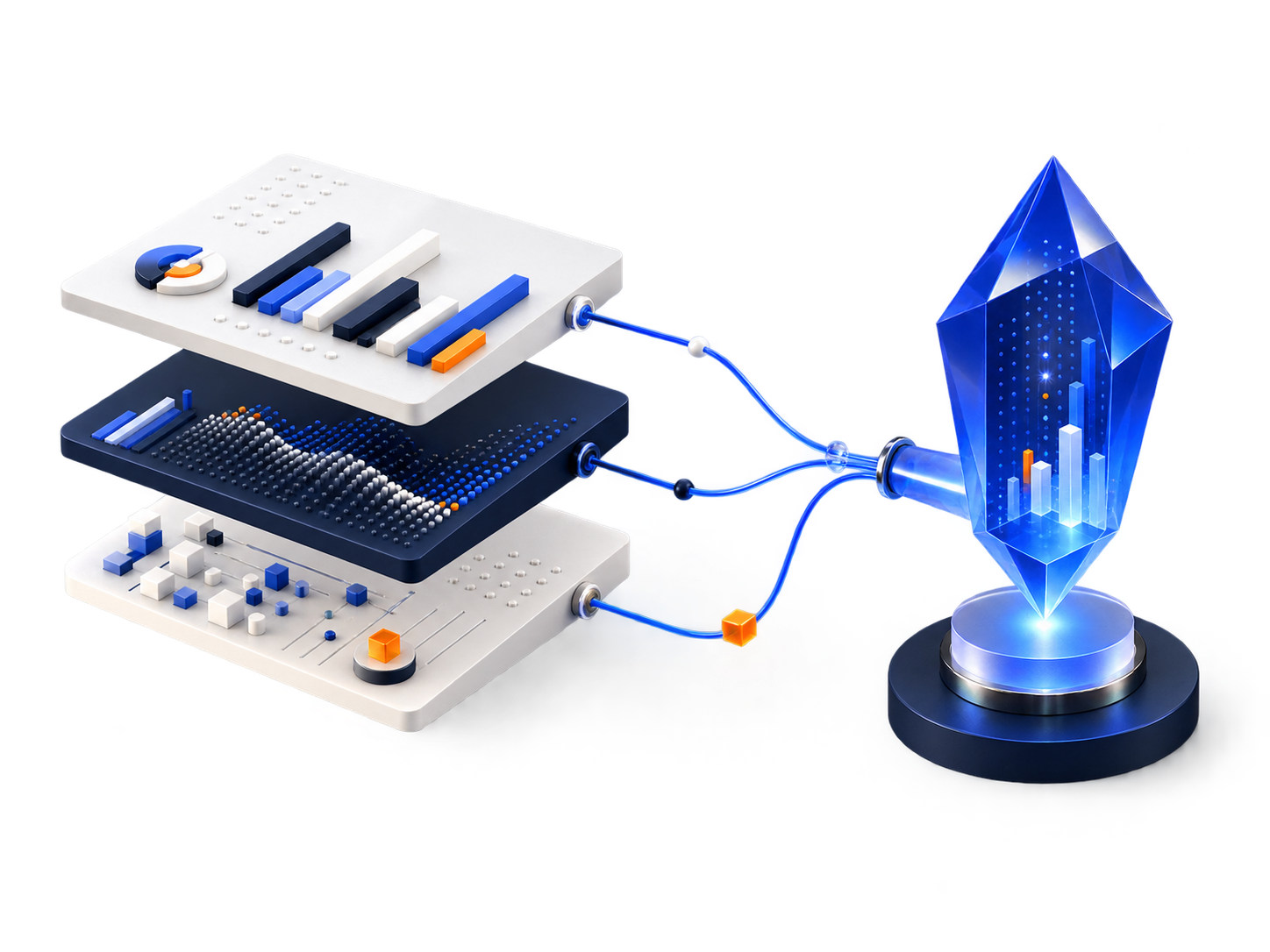 Campaign data layers connected to a traceable analytical result.